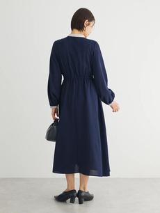 ・ELENCARE DUE バイカラーピンタックワンピ ・ELENCARE DUE バイカラーピンタックワンピ